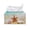 Beach Starfish Seashell, variant on Psesaysky Tissue Box Cover, Mushroom Wildflower Print with Buttons Foldable Cuboid Tissue Box Holder for Outdoor Tent, PU Leather Rectangle Tissue Box Cover