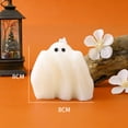thumbnail image 4 of erdimoy 6 Styles Cute Ghost Shaped Scented Candles, 3.15 Inch Mini Halloween Decorative Wax Candles, Spooky Tabletop Tiered Tray Decor & Holiday Gift, 4 of 6