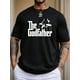 thumbnail image 1 of Human Graphic Camiseta para HombreGodfather Graphic Men's T-Shirt - Casual & Sporty, Short Sleeve, Crew Neck, Breathable Polyester Blend, Machine Washable - Perfect for Summer Tee For Adult, Men, Wo, 1 of 8