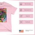 thumbnail image 4 of Tee Hunt Dean Russo Colorful Parrot T-Shirt Exotic Bird Beak Feather Men's Tee, Light Pink, 4X-Large, 4 of 5