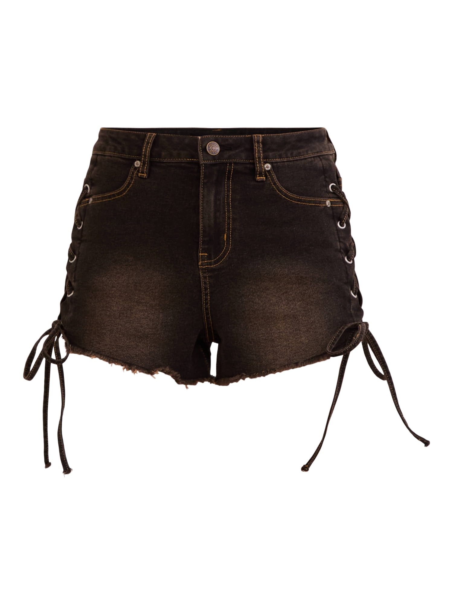 Madden NYC High Rise Lace-up Cheeky Short, Women's