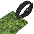 thumbnail image 3 of Sikiie Tiny Green Fern Leaves Luggage Tags Privacy Cover ID Label Suitcase Tags Identifiers For School Bags,Suitcases, 3 of 7