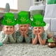 thumbnail image 4 of St Patricks Day Hats With Light St Patrick's Day Green Velvet Hat Green St Patricks Day Party Accessories Green Christmas Tree Topper Hat, 4 of 7
