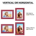 thumbnail image 4 of decorUhome 4x6 Matted to 3.5x5 Picture Frame, Photo Frame for Gallery Wall or Tabletop Display, Red, 4 of 9