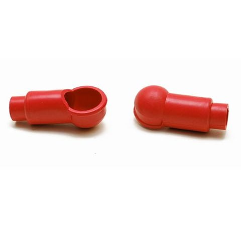 Boat Battery Terminal Covers | 5/8 Inch (Pair) Red