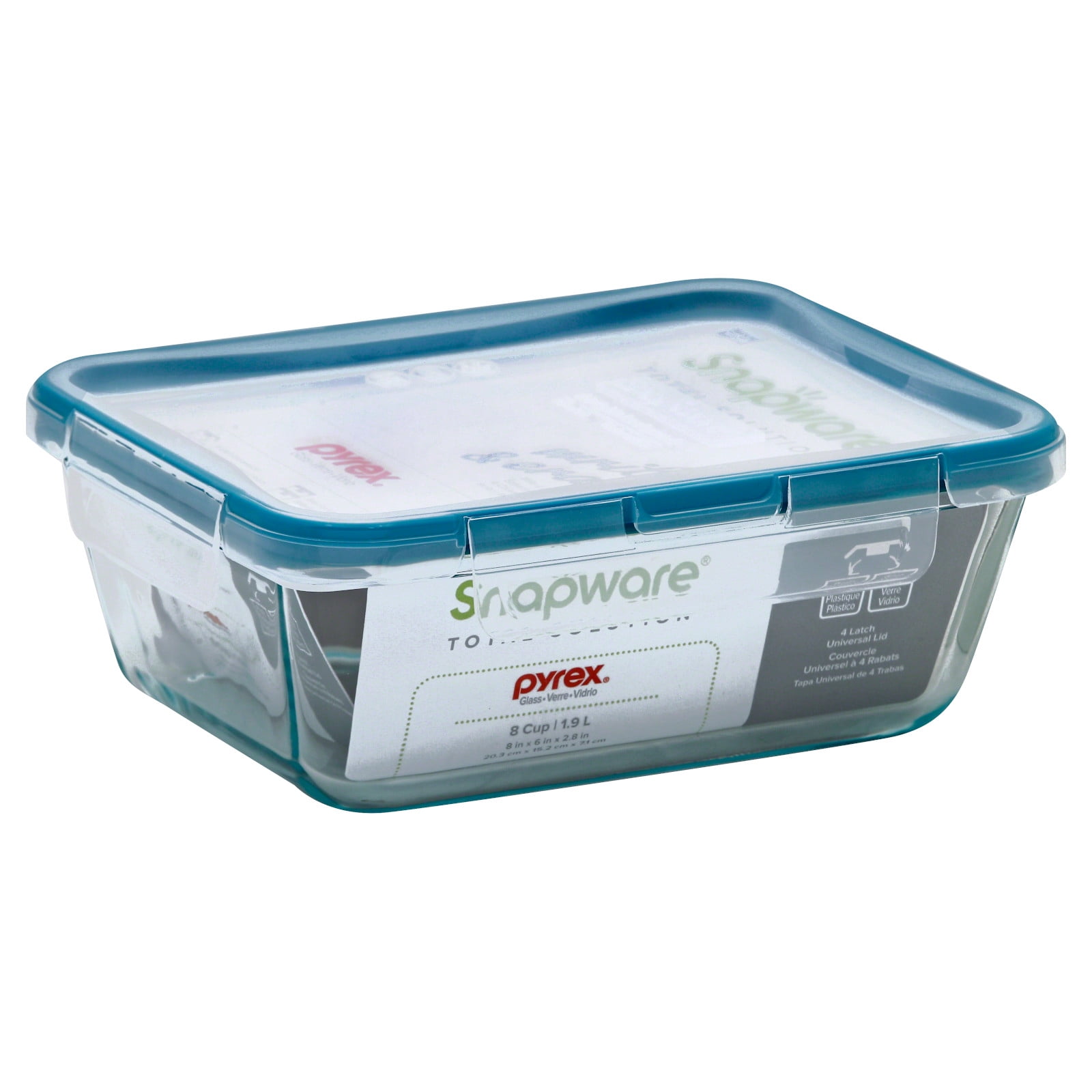 Snapware Food Containers (2 pack) Snapware 8 Cup Clear Food Storage Container Deals and Price ...