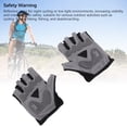 thumbnail image 4 of SHOCK ABSORBING BREATHABLE HALF FINGER CYCLING GLOVES FOR MOUNTAIN ROAD BIKING BLACK, 4 of 7