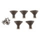 thumbnail image 1 of 5 Piezas Paquete Patas de Muebles Aleación de Zinc Color Bronce BLESIY, 1 of 8