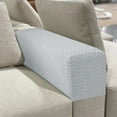 thumbnail image 6 of Couch Arm Covers Furniture Protector Washable Armchair Slipcovers (Light Gray), 6 of 9
