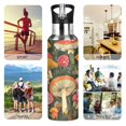 thumbnail image 7 of Yayeee 33oz Insulated Water Bottle Double Wall Stainless Steel with Flip Straw Lid, Colorful Mushroom, 7 of 7