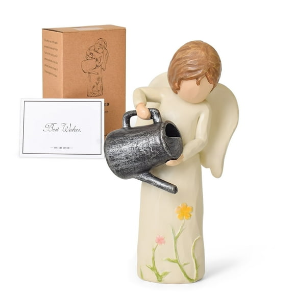thovorrnl Garden Angels Figurines Gardening Gifts for Women, Cute Angel Gifts Breeding Hope and Love, Indoor Tabletop Ornament Decoration