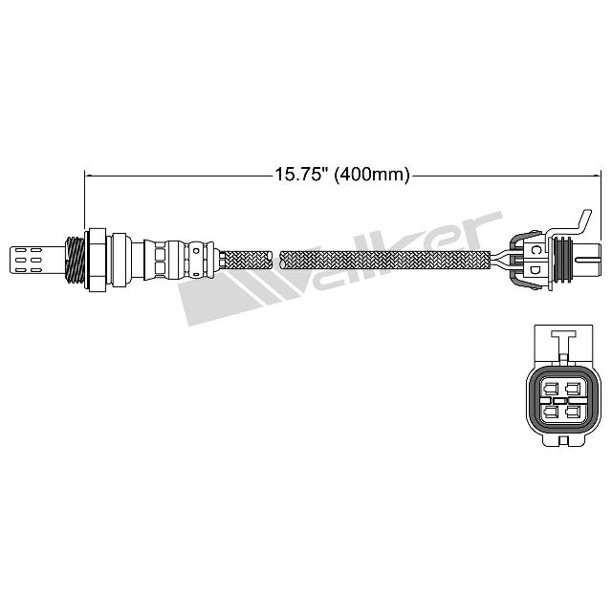 OE Replacement for 2008-2009 Chevrolet Equinox Downstream Oxygen Sensor (LS  / LT / LTZ)