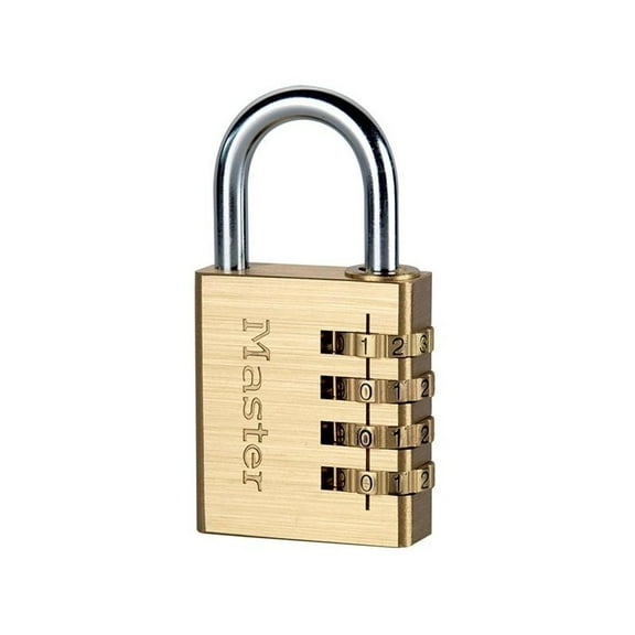 Master Lock Brass Finish Combination Padlock