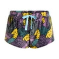 thumbnail image 3 of Disney Women's Nightmare Before Christmas Minky Sleep Shorts, 2-Pack, Black/Teal, X-Small, 3 of 3