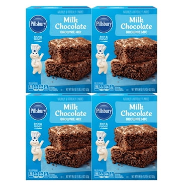 Pillsbury Family Size Milk Chocolate Brownie Mix, 18.4 oz - Palatize Pack of 4