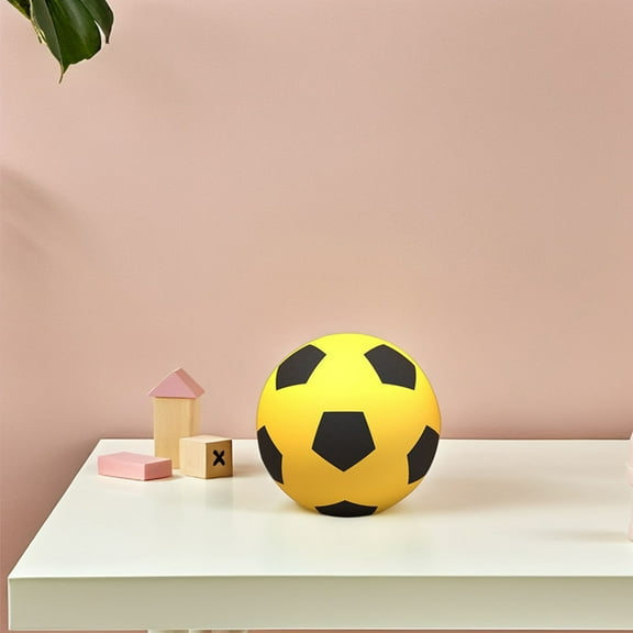 Pretyzoom Round Shape Silent Soccer Ball for Safe Material Indoor Play 1Pack for Fan Gear