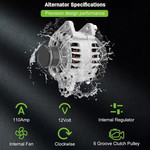 YIUIY Alternator for 2007 2008 2009 Nissan Altima Sentra 2.5L 23100-JA02A 11258