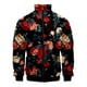 thumbnail image 2 of Chaqueta retro con estampado 3D de plantas y flores para hombre, abrigo de calle de gran tamaño, chaqueta con cremallera y estampado floral, ropa para mujer y niño, 2 of 5