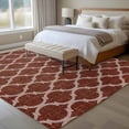 thumbnail image 4 of Large Area Rugs for Living Room Bedroom, Brown Moroccan 5'x8' Rug Washable Carpet Runner Indoor Outdoor, Morocco Abstract Quatrefoil Geometric Non Slip Floor Mats Rug for Kitchen, Bathroom, 4 of 8
