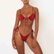 thumbnail image 2 of Conjuntos de bikini Prolriy para mujer, traje de baño para mujer, ropa de playa, moda de baño de verano dividido, trajes de baño estampados, conjunto de tankinis, trajes de baño para mujer, color, 2 of 5