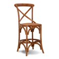thumbnail image 1 of Linon Hart Tabouret de Comptoir en Bois Brun, 1 of 5