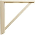 thumbnail image 3 of Ekena Millwork 2 1/2"W x 17 3/4"D x 17 1/4"H Traditional Shelf Bracket, Rubberwood (2-Pack), 3 of 4
