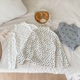 thumbnail image 4 of UAYOTSE Girls Kids Floral Mock Neck Top Long Sleeve Ruffle Trim Cute Allover Print School Layering Fall,Sizes 1-2 Years, 4 of 9