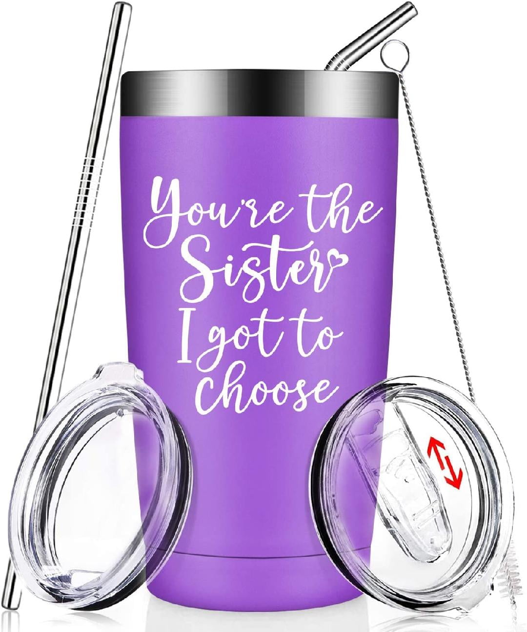 Gifts for Sister - Funny Sister Gifts from Sister, Brother - Like Sisters in Law Birthday Secret Present Gift for Soul Little Big Sister Best Friends Women BFF - Insulated Tumbler Cup Gifts for Sister - Funny Sister Gifts from Sister, Brother - Like Sisters in Law Birthday Secret Present Gift for Soul Little Big Sister Best Friends Women BFF - Insulated Tumbler Cup