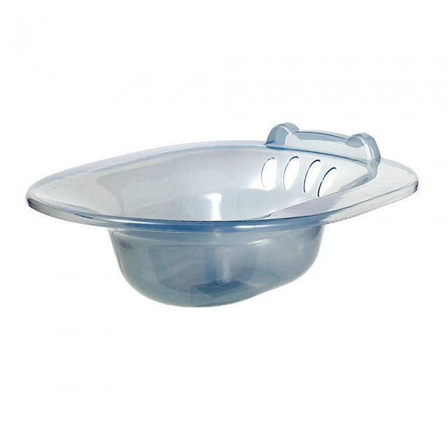 BELOVING Sitz Bath Multifunctional Sturdy Anti Overflow Seat Sitz Bath Basin for Commode Gray