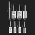 thumbnail image 6 of OIUR Stainless Steel Lemon Zester Cheese Grater Heavy Duty Kitchen Tools for Parmesan Chocolate Garlic Fruits Vegetables Ginger Grater Vegetable Shredder, 6 of 7