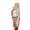 CD07_Rose Gold, variant on Gold Watches for Women Casual Round Case Watch with Stainless Expansion 2026 Gold with Gold Face