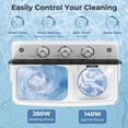 thumbnail image 4 of Costway 20lbs Compact Mini Portable Twin Tub Washing Machine Washer Spain Spinner Black, 4 of 7