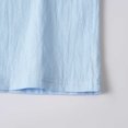thumbnail image 7 of TOUMENY Men Linen Shirts Casual Long Sleeve Lightweight Breathable Shirt Solid Button Down Loose Fit Vacation Beach Summer Fall Tops Light Blue L, 7 of 7