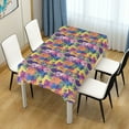 thumbnail image 4 of JSTEL Dog Rainbow Color Table Cloth Square 60 x 60 Inch Tablecloth Anti Wrinkle Table Cover for Dining Kitchen Parties, 4 of 6