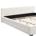 thumbnail image 6 of Christopher Knight Home King Size Upholstered Platform Bed with Headboard, Solid Wood Frame, Beige, 6 of 9