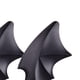 thumbnail image 4 of 2 pegatinas decorativas para casco de motocicleta con diseño de cuerno de diablo, ideales para casco de esquí. ala negra, 4 of 8