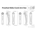 thumbnail image 7 of PROWHEEL Ebike Crank Arm Available in Square Hole,140MM/152MM/160MM/165MM/170MM/175MM Black Bike Crank Arm for Electric Bike,Mid Mounted Motor,Torque(1 Pair), 7 of 7