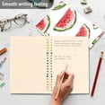 thumbnail image 4 of FORMRS 1-Subject Spiral Notebook 8" x 5" College Ruled 60 Refillable Sheet A5 Hard Cover, 2 Pack, Watermelon Pattern, 4 of 7