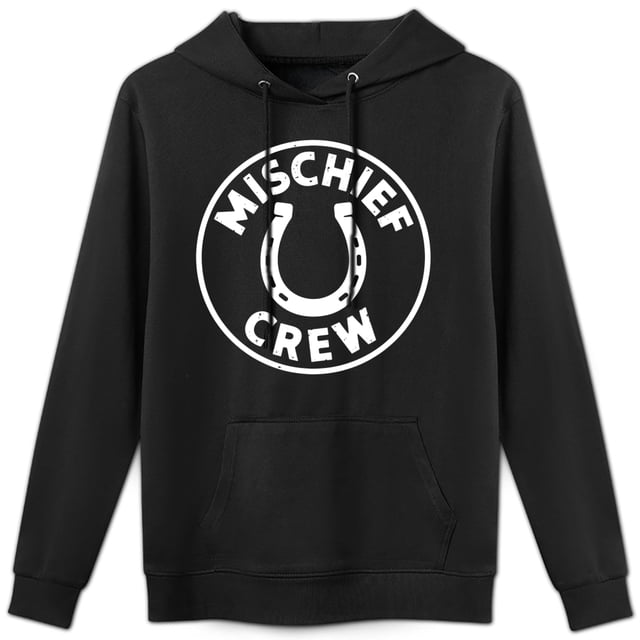 Sudadera con capucha de pandilla traviesa retro americana, algodón agradable para la piel, top informal unisex