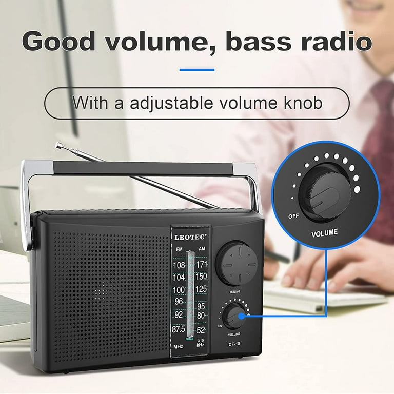 Leotec Portable AM/FM Radio with Dual Power photo 2