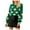 Green, variant on Women's Casual Fashion Loose Pullover Knitted Cardigan Christmas Printed Sweater for Fall and Winter, Festive Design, Perfect as Christmas Sweaters for Women and Christmas Gifts,Dark Blue,Size L