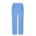 thumbnail image 6 of Men Casual Loose Multi-Pocket Yoga Pants with Elastic Waist, Trousers Joggers, Straight Leg Drawstring, Lightweight Breathable Quick Dry, Gym Workout Running Hiking | AKLJWH,Sky Blue 4XL, 6 of 8