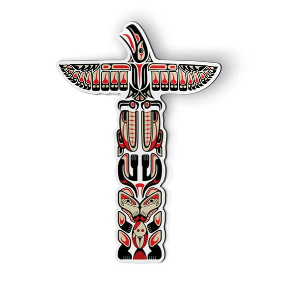Totem Pole - 6" Magnet for Car Locker Refrigerator
