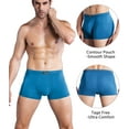 thumbnail image 4 of wirarpa Mens Underwear Modal Trunk Boxer Briefs Short Leg 4 Pack Sizes S-3XL, 4 of 6