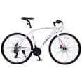 thumbnail image 3 of Ambifirner Road Hybrid Bike Urban City Commuter Bicycle with Disc Brake for Men Comfortable Bicycle 700C Wheels 24 speeds Bikes, 3 of 9