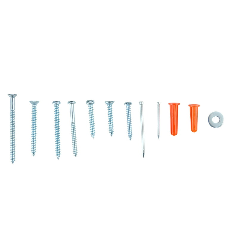 Hyper Tough 500-Piece Zinc Plated Steel Screw and Anchor Fastener