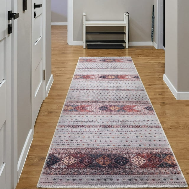 BY COCOON 2'6"x8' Runner Rug| Carpet Runner Kitchen Rug Kitchen Runner Washable Rug Entryway Rugs Hallway Runner Kitchen Mat Small Rug Runners Rugs for Hallway Non Slip Kitchen Carpet (80 Cm x 244 Cm)