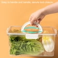 thumbnail image 4 of Fridge Organizer Storage Box with Clear Lid Food Grade BPA Free Stackable Vegetable Organizer Bin, 4 of 7