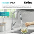 thumbnail image 5 of KRAUS Oletto Single Handle Pull Down Kitchen Faucet in Matte Black / Spot Free Black Stainless Steel, 5 of 7