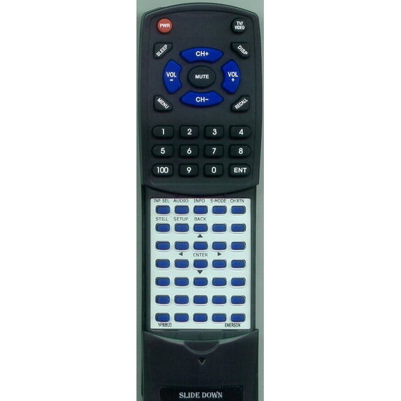 Replacement Remote for EMERSON NF606UD, RTNF606UD, LC195EM92, BLC320EM9B, BLC320EM9A, LC195EM9, LC195EM9B, ELC320EM9, LC195EM9E, BLC320EM9